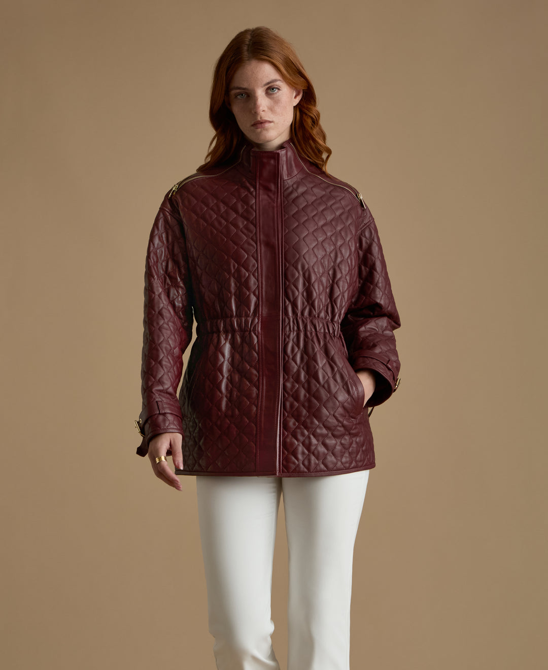 Nora Leather Coat