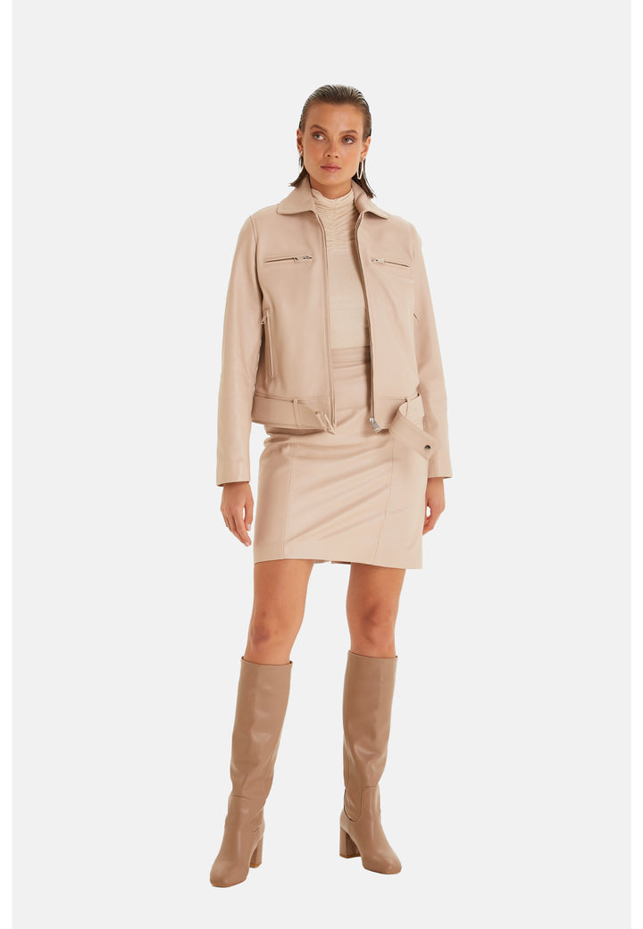 Imogen Leather Blazer