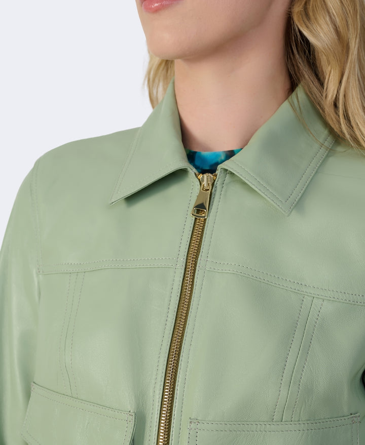 Flora Leather Jacket