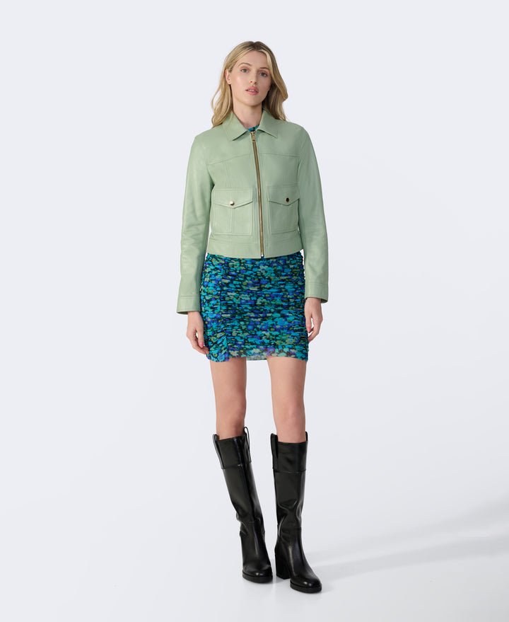 Flora Leather Jacket