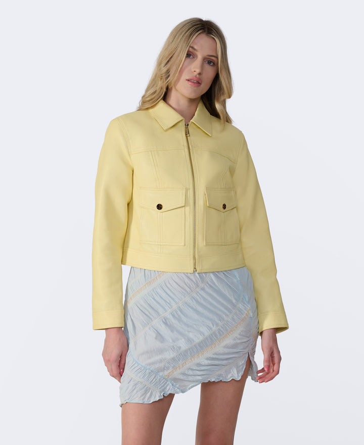 Flora Leather Jacket