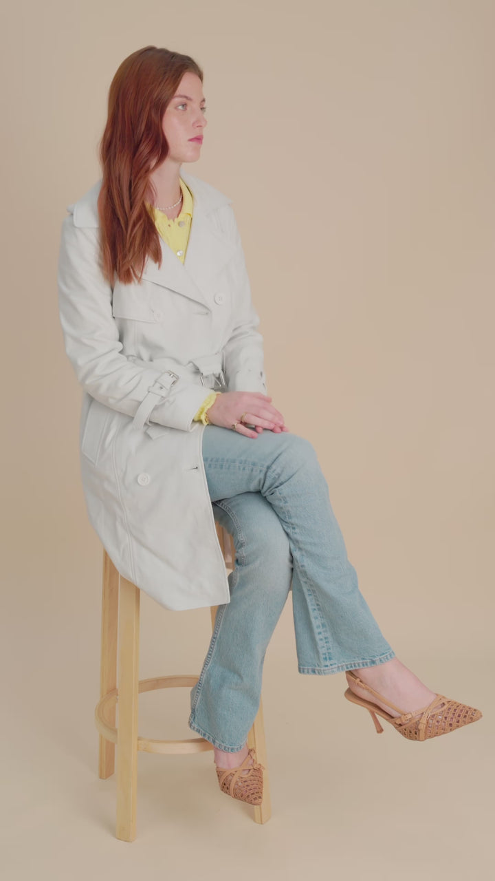 Soho Leather Trench Coat
