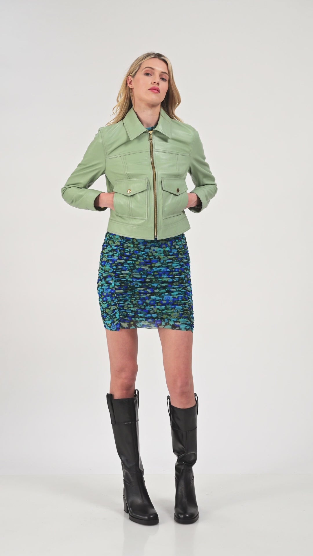 Flora Leather Jacket