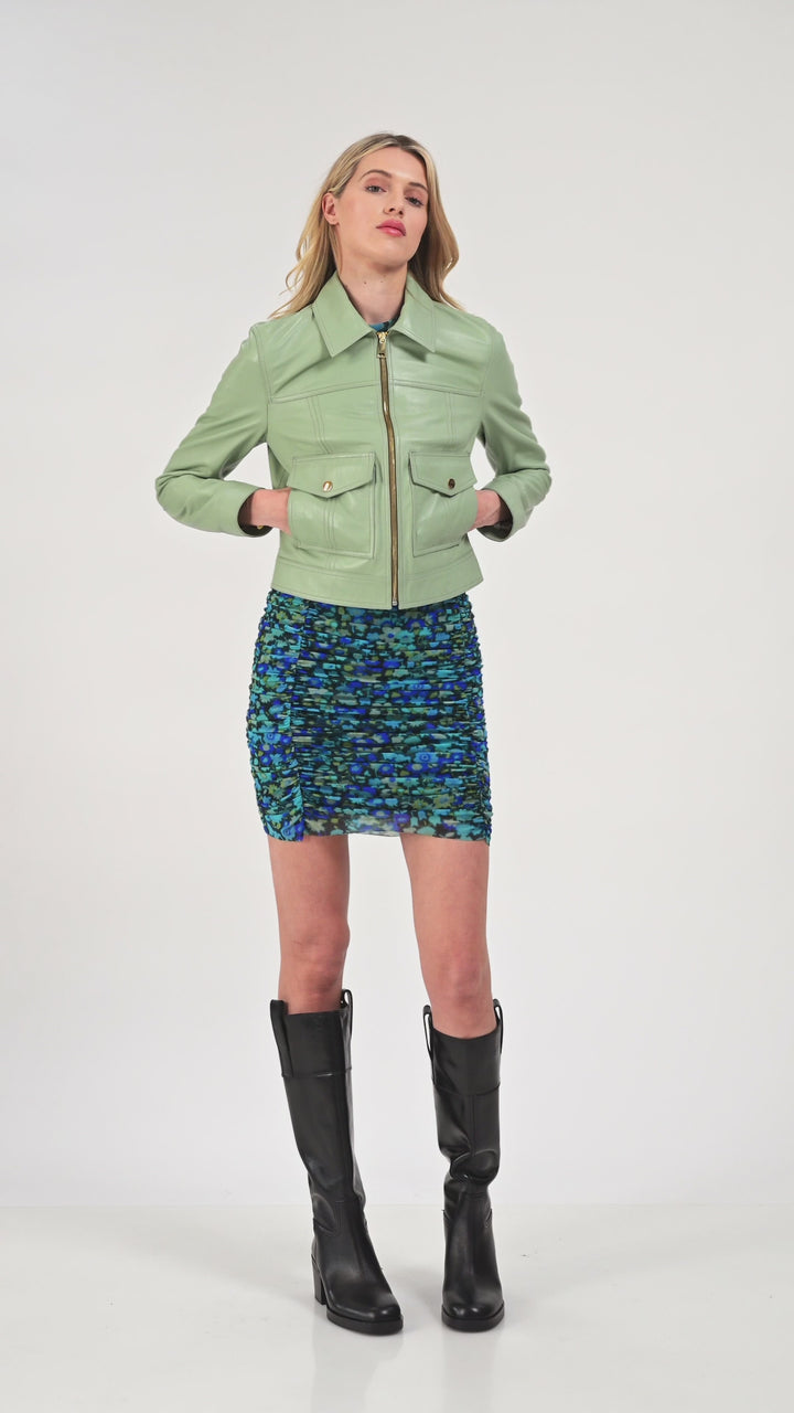 Flora Leather Jacket