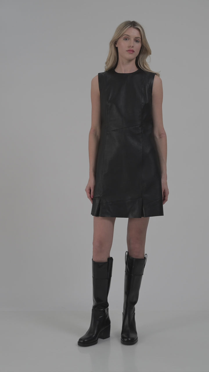 Selene Leather Dress