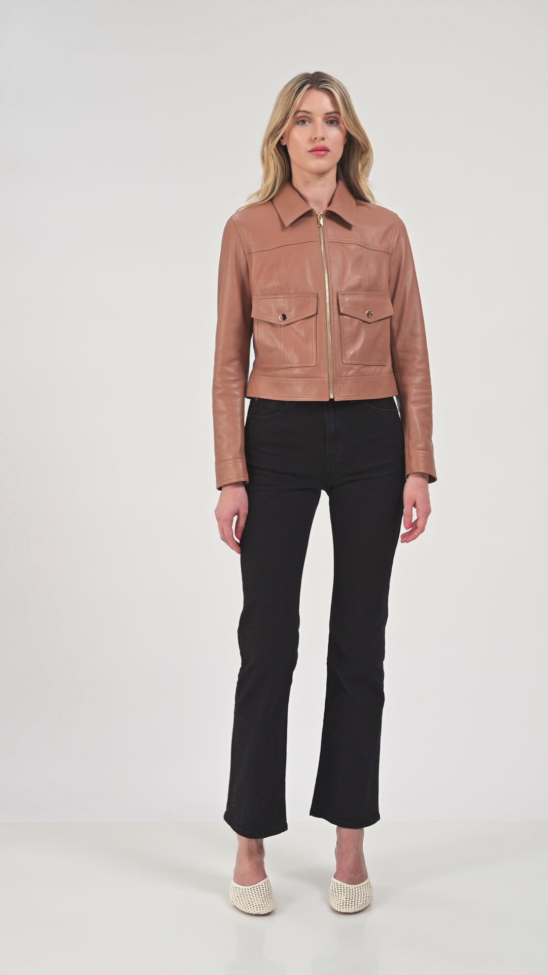 Flora Leather Jacket