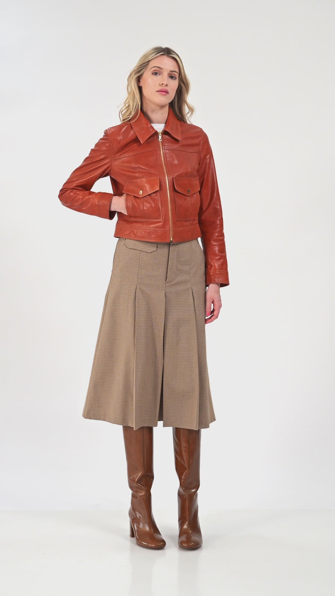 Flora Leather Jacket