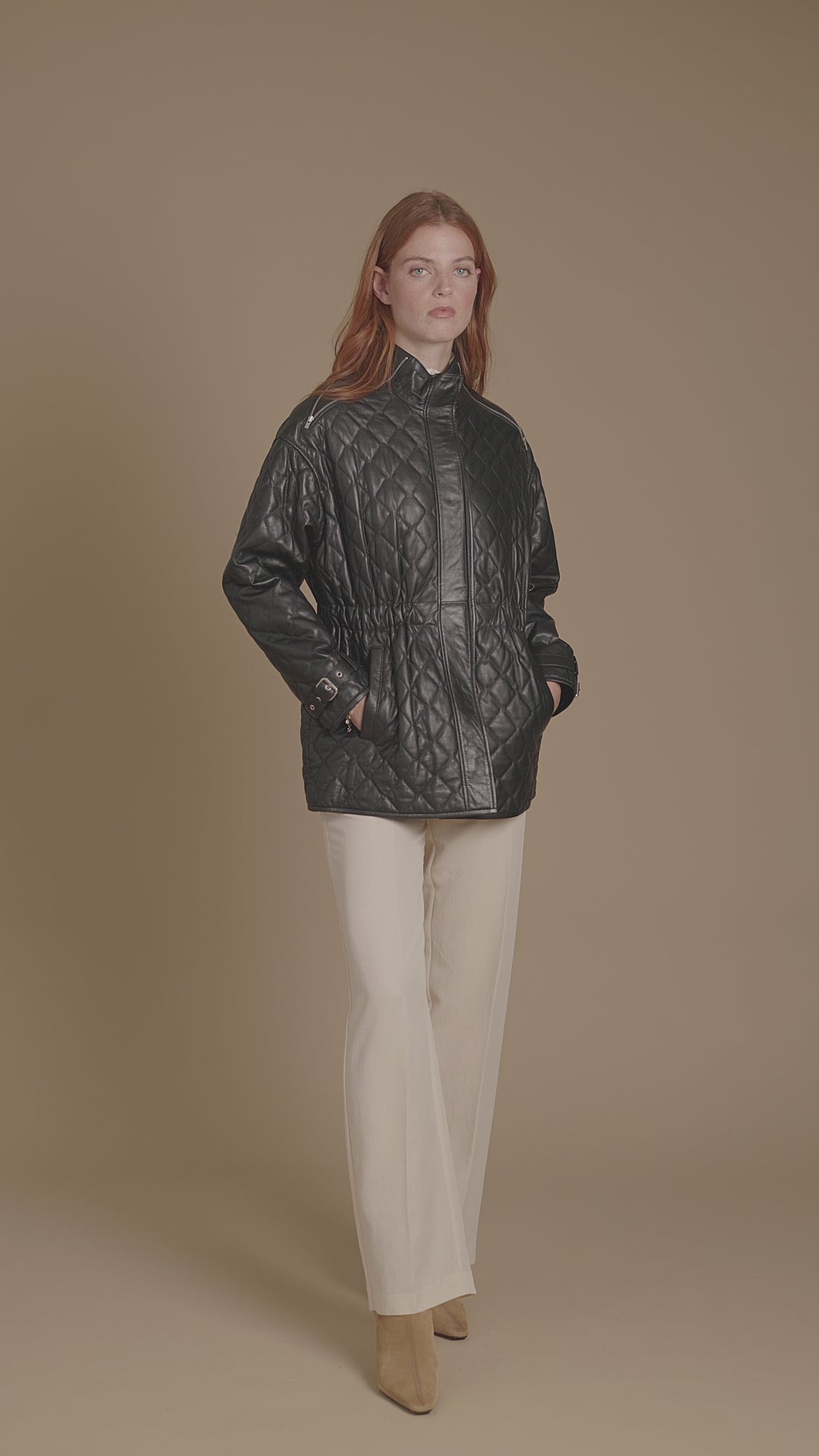 Nora Leather Coat