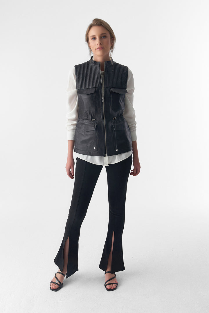 Zoe Leather Vest