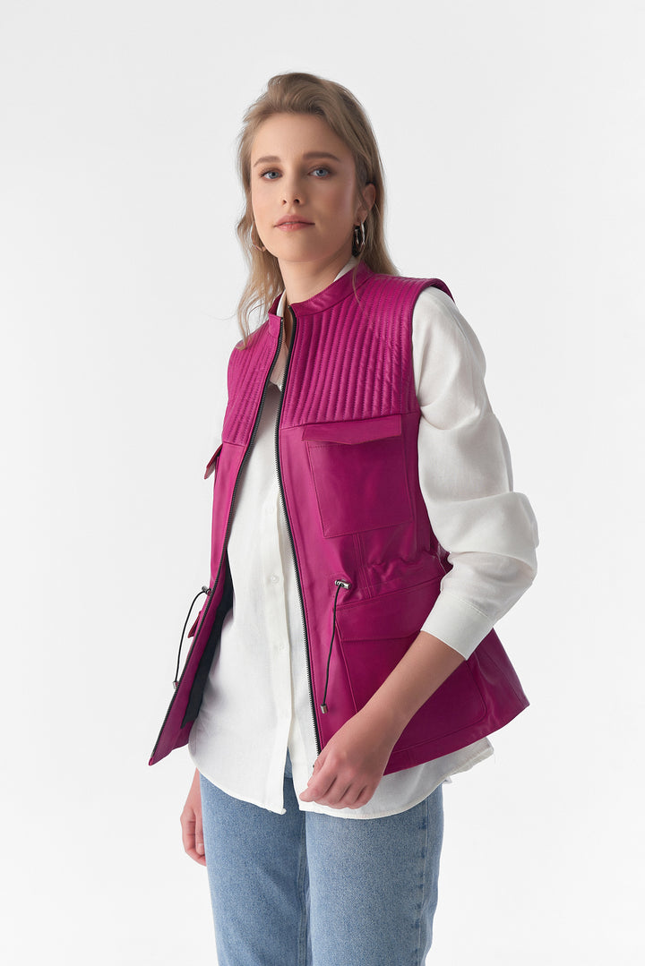 Zoe Leather Vest
