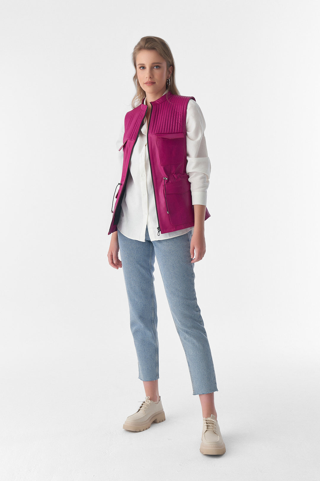 Zoe Leather Vest