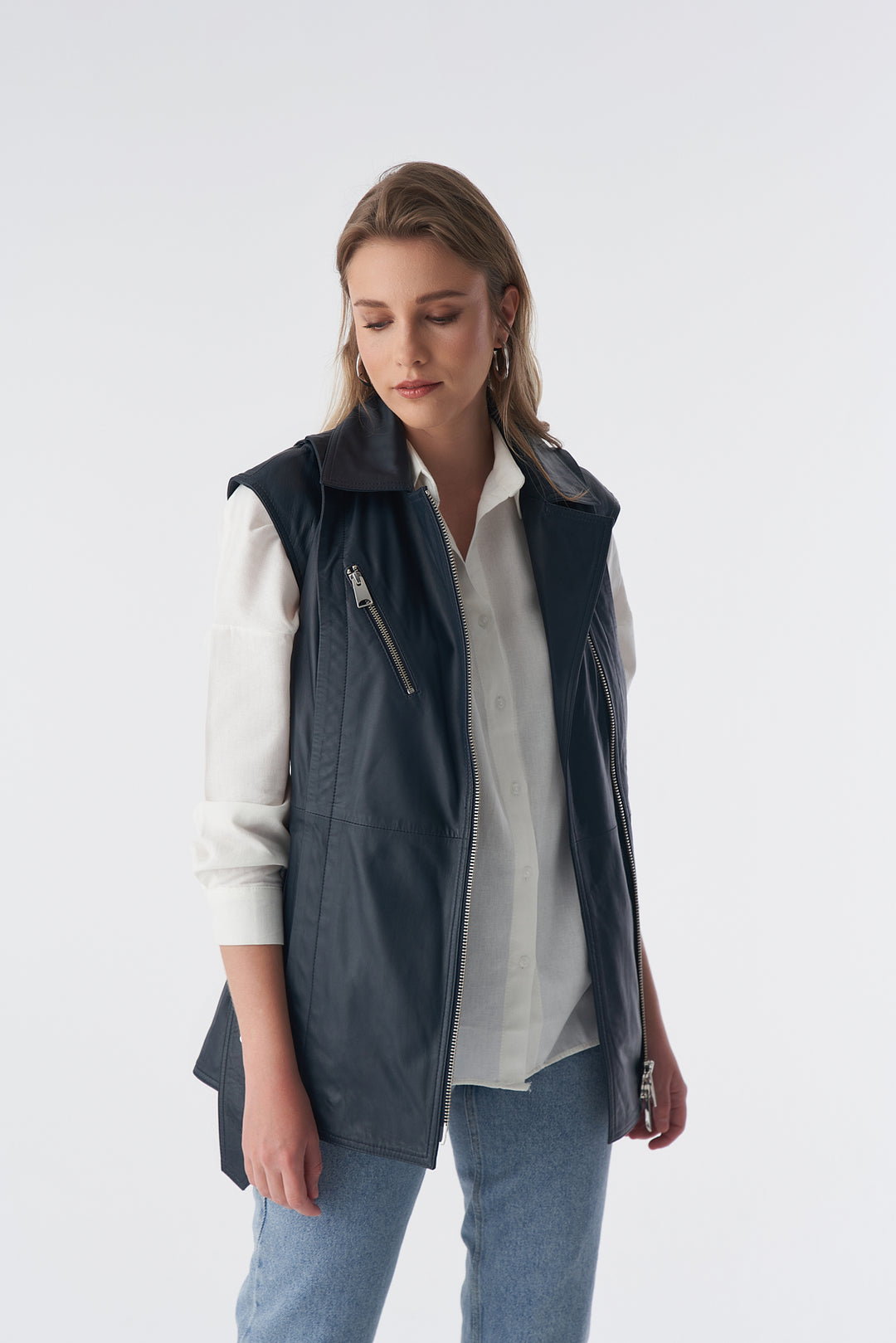 Stephanie Leather Vest