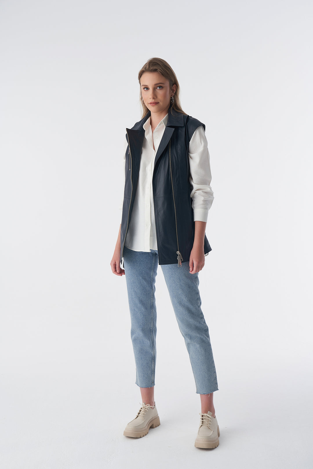 Stephanie Leather Vest