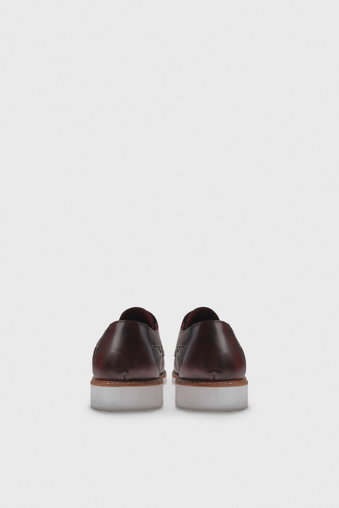 Genuine Leather Antique Burgundy Handmade Men's Shoes