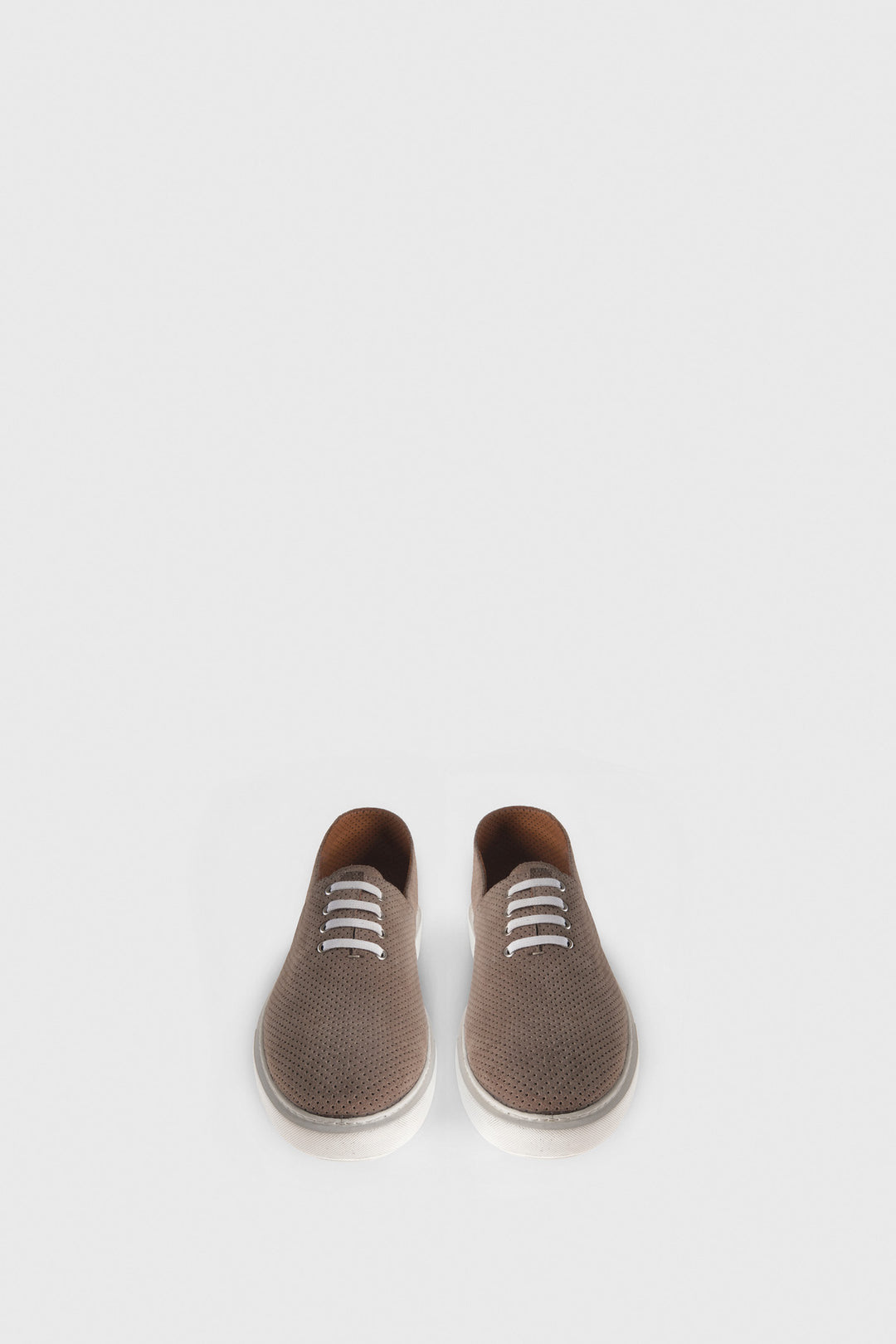 Perforated Real Suede Men's Low Top Sneaker