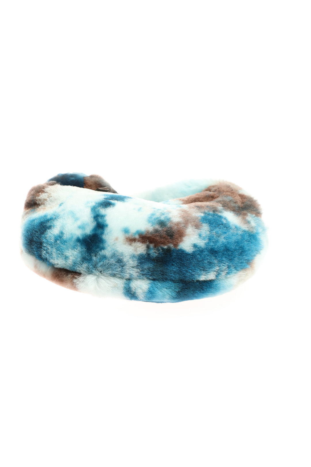 Brixton Blue Multi Shearling Mini Handbag