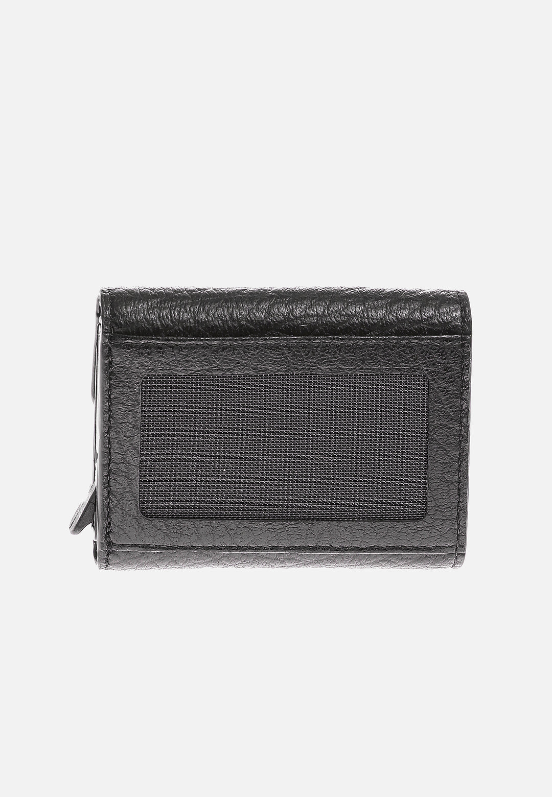 Genuine Leather Venous Pattern Black Snap Closure Wallet \u0026 Card Holder