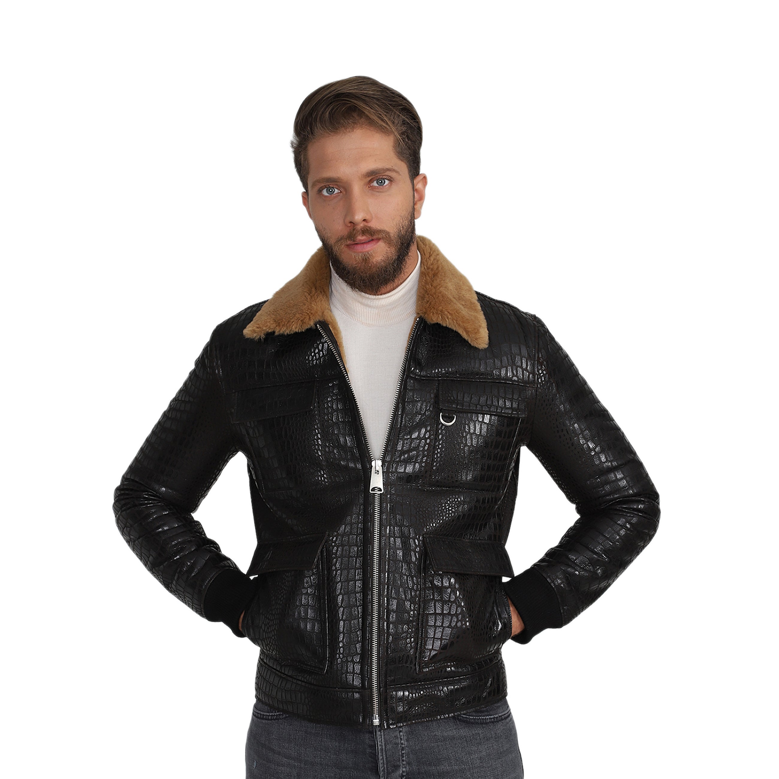 Mens Sheepskin Bomber Jackets