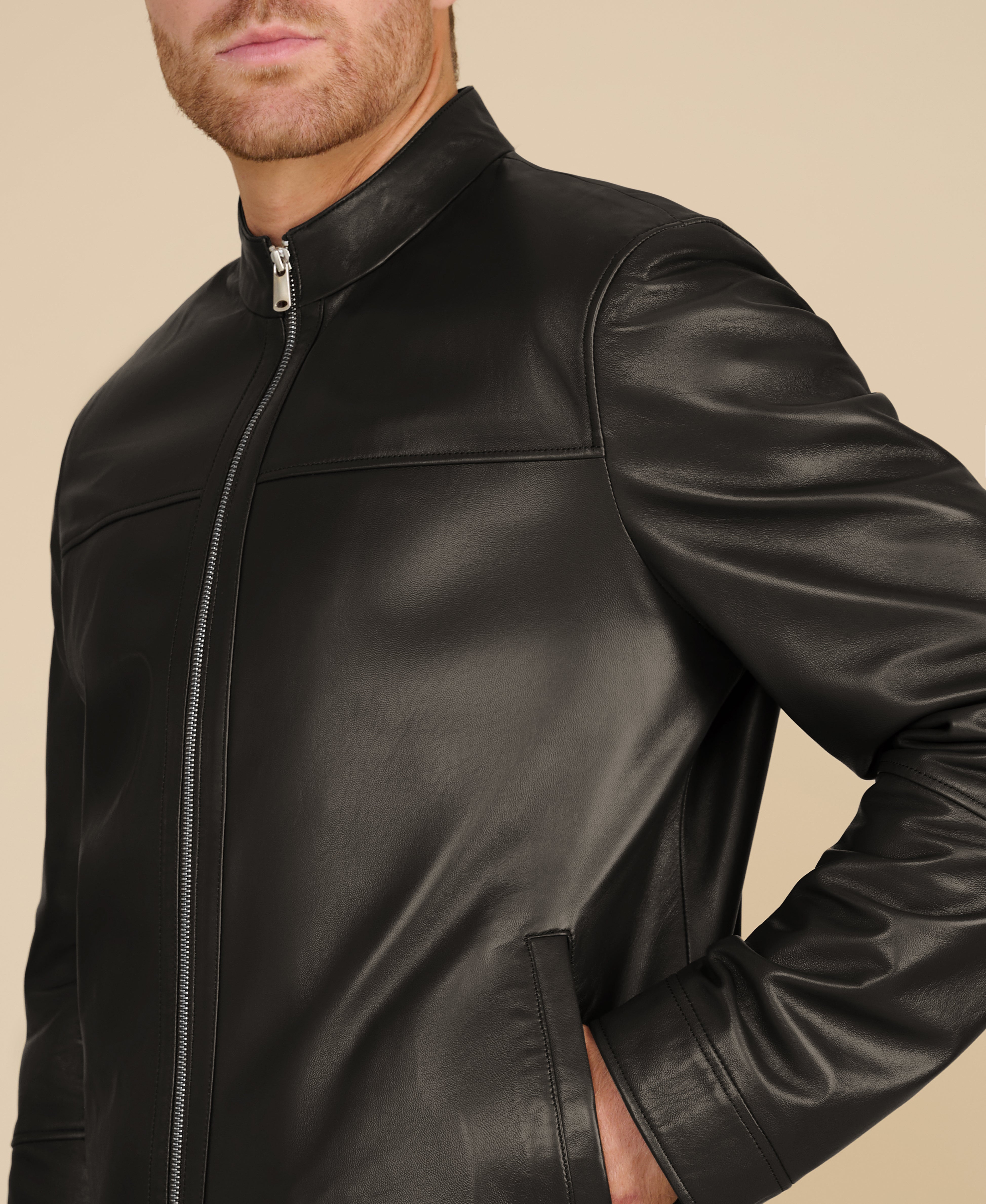 Otis Racer Leather Jacket – FURNIQ UK