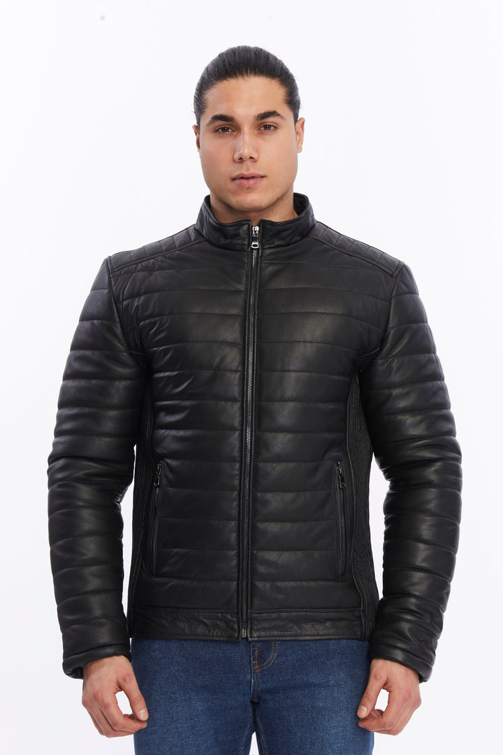 Men's Leather Jacket, Black