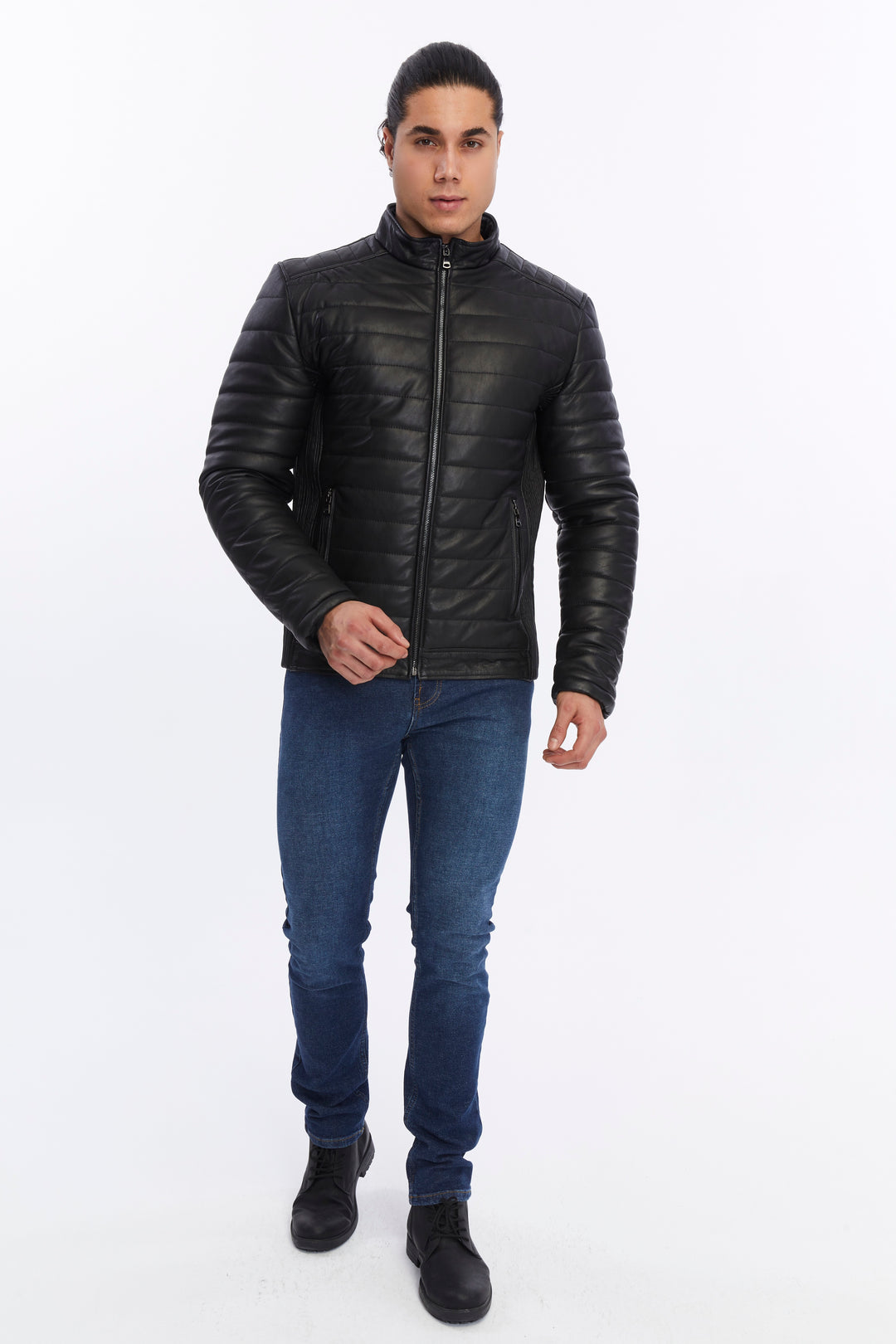 Men's Leather Jacket, Black