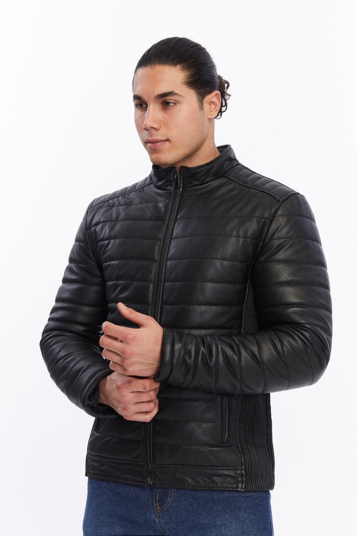 Men's Leather Jacket, Black