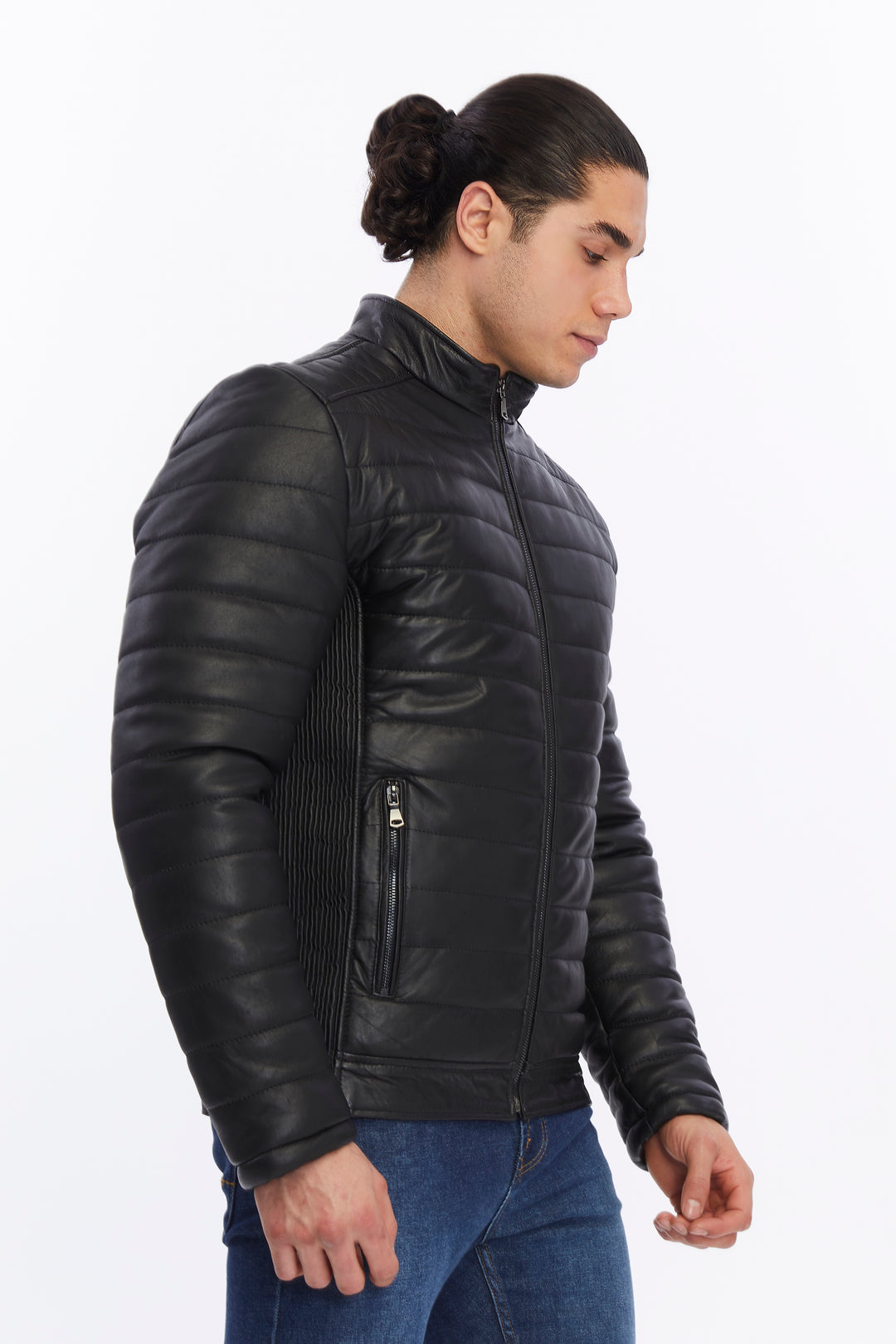 Men's Leather Jacket, Black