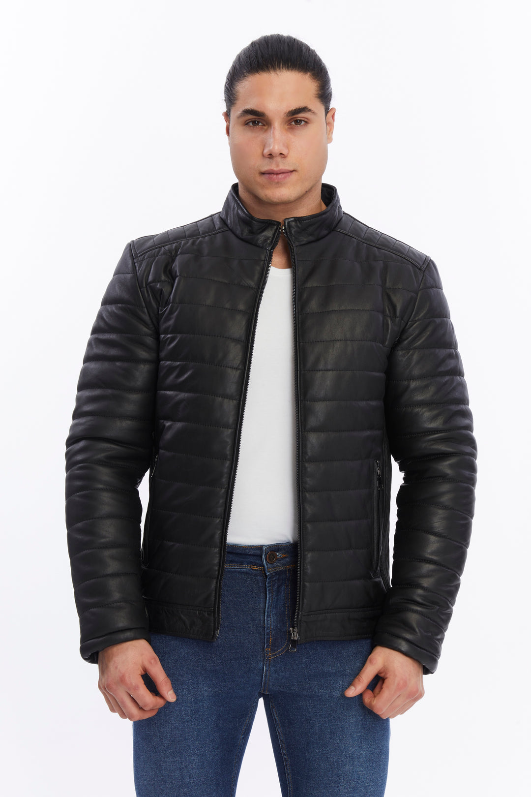 Men's Leather Jacket, Black