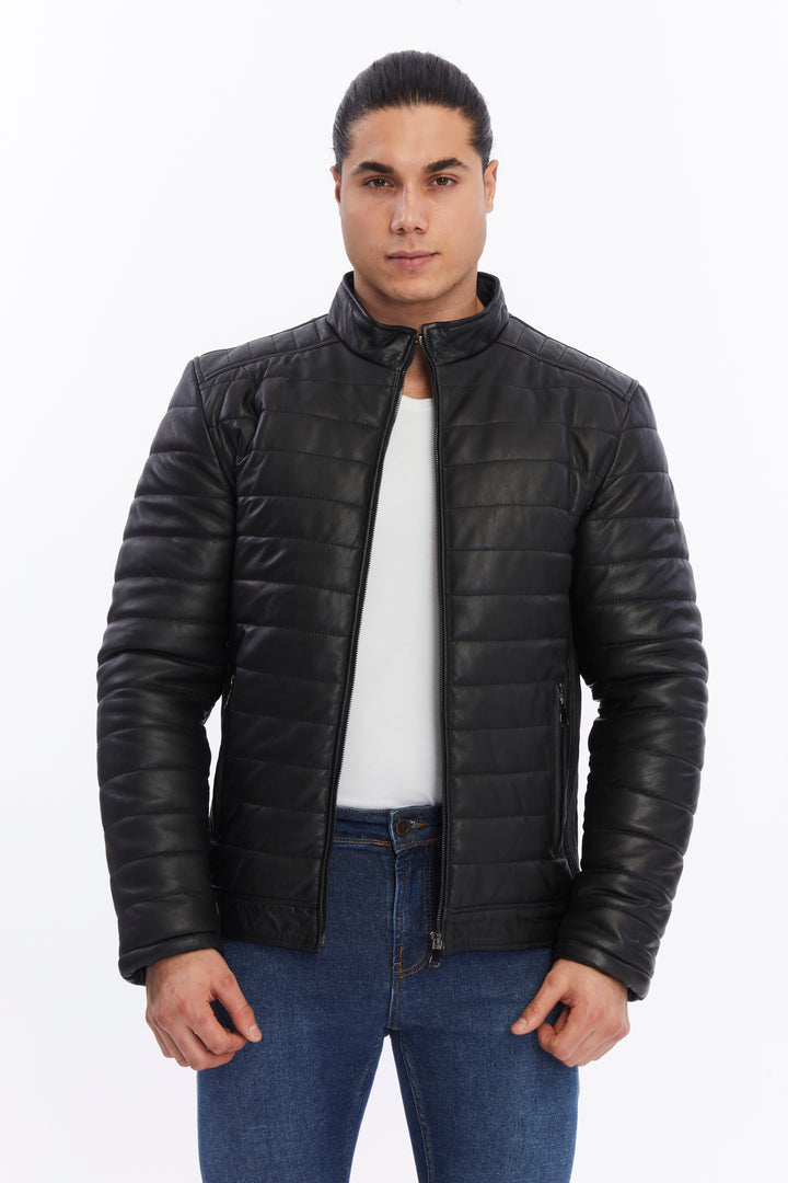 Men's Leather Jacket, Black