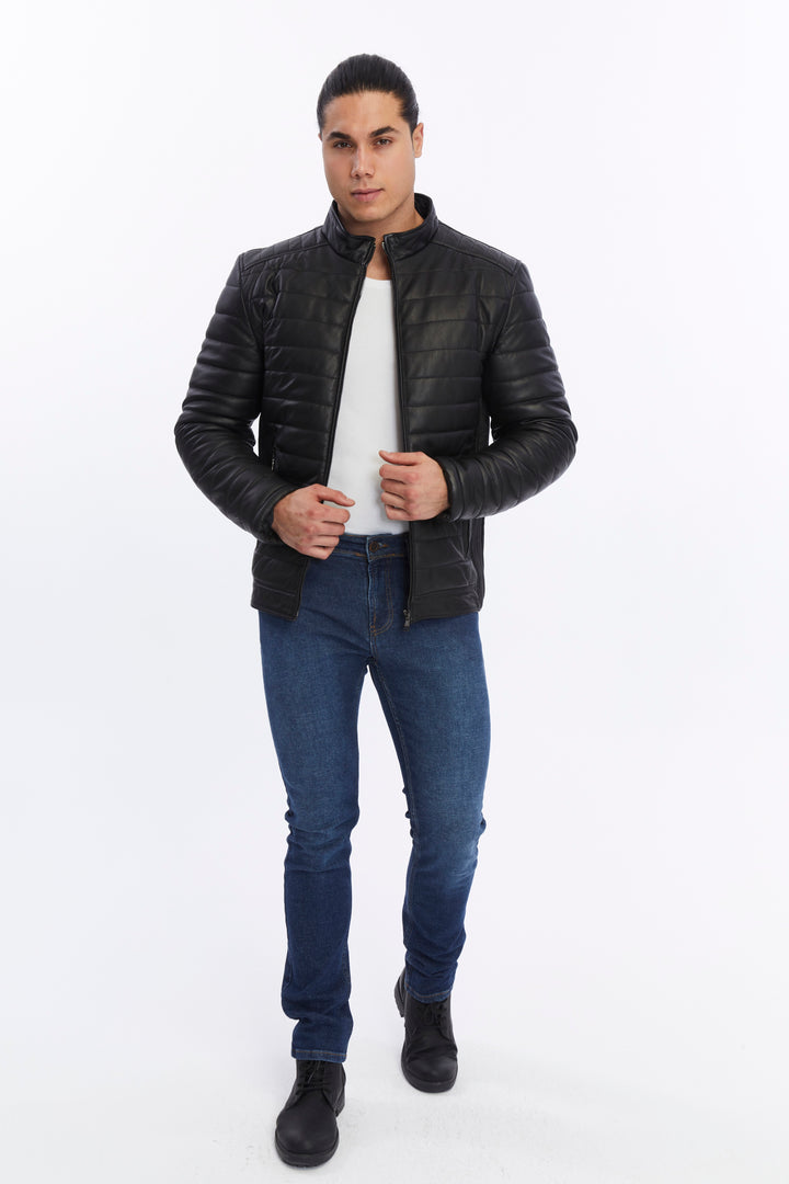 Men's Leather Jacket, Black