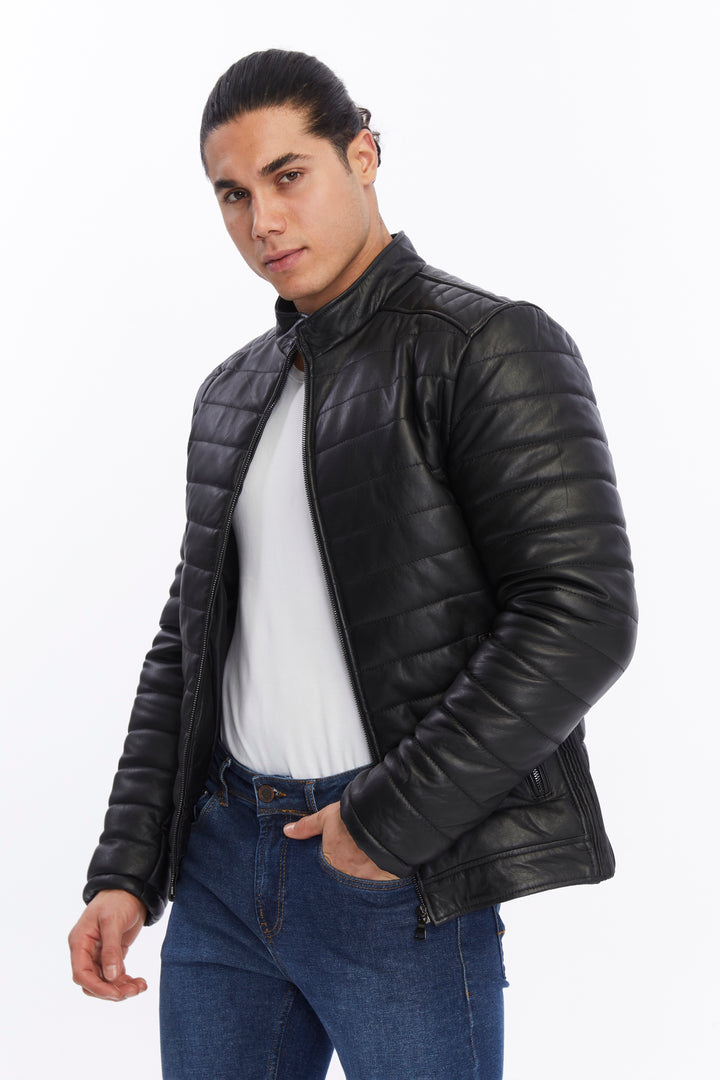 Men's Leather Jacket, Black