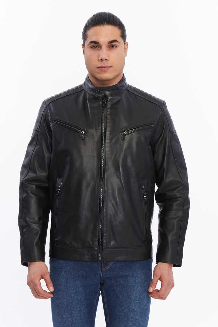 Men's Leather Jacket, Black