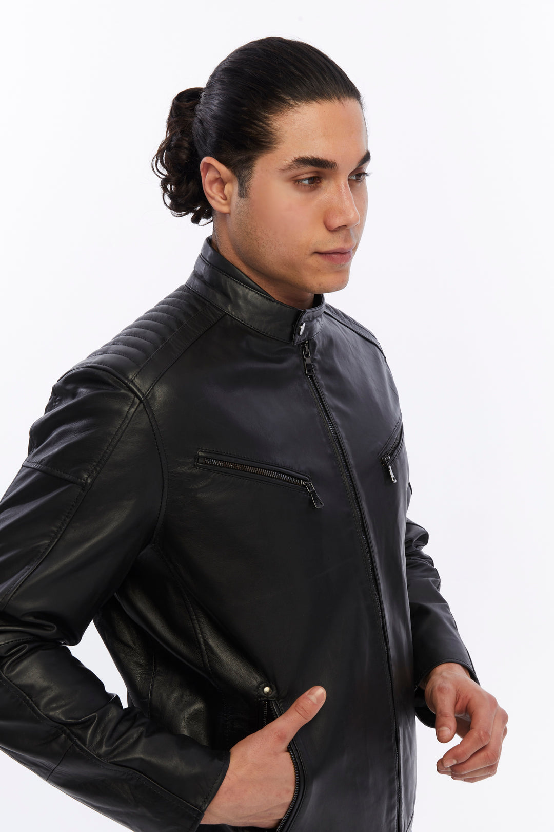 Men's Leather Jacket, Black