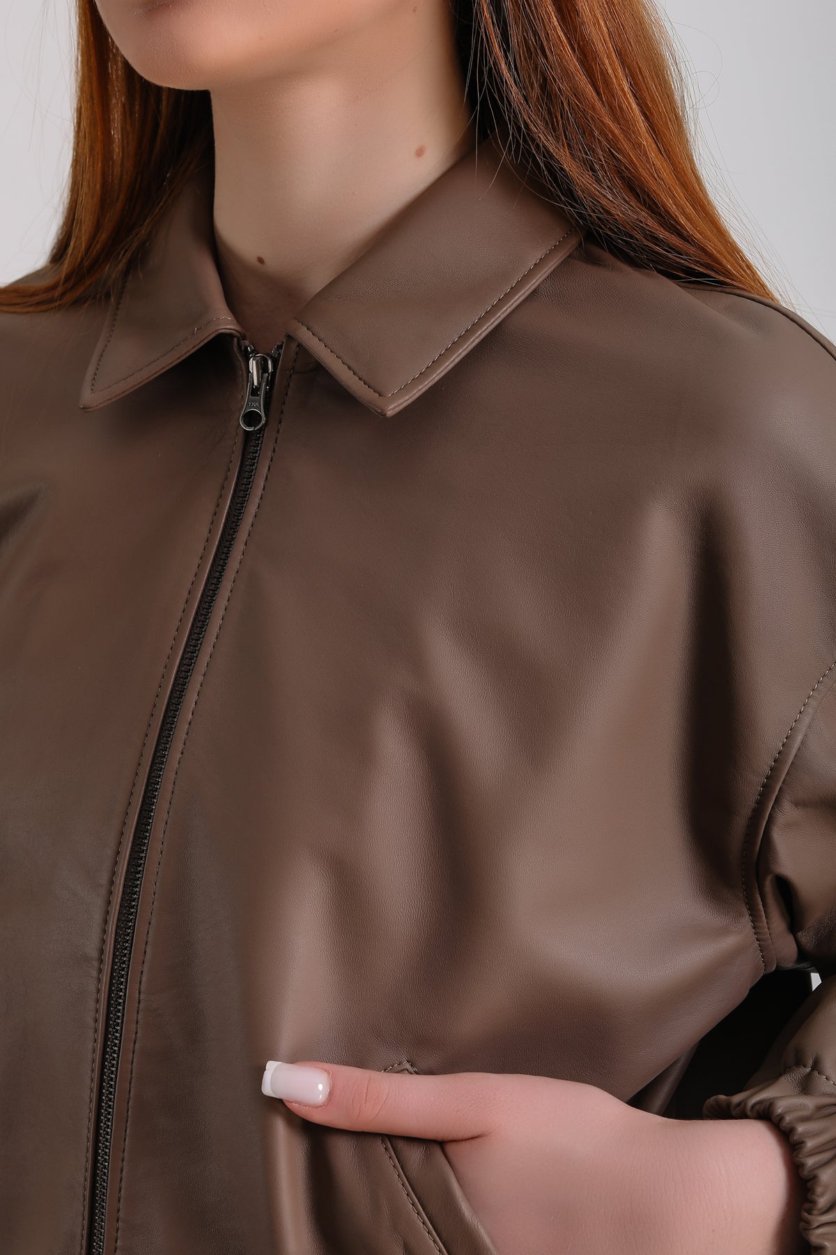 Women's Leather Jacket, Brown