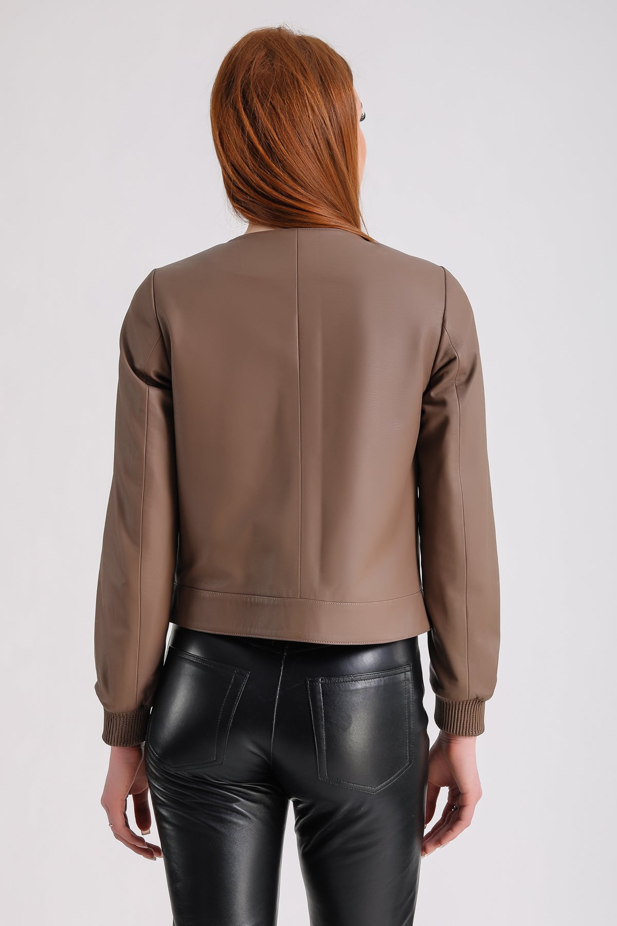 Women's Leather Jacket, Brown