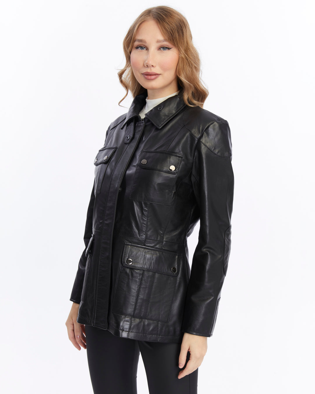 Women's Leather Jacket, Black