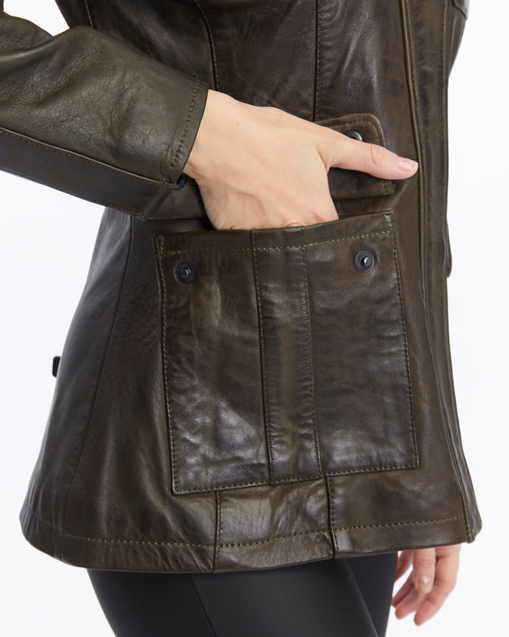 Women's Leather Jacket, Brown