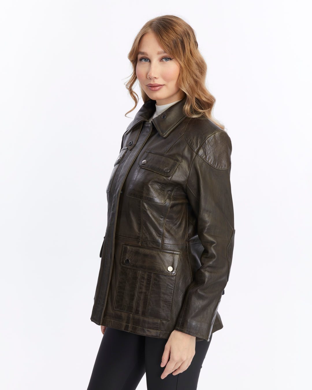Women's Leather Jacket, Brown