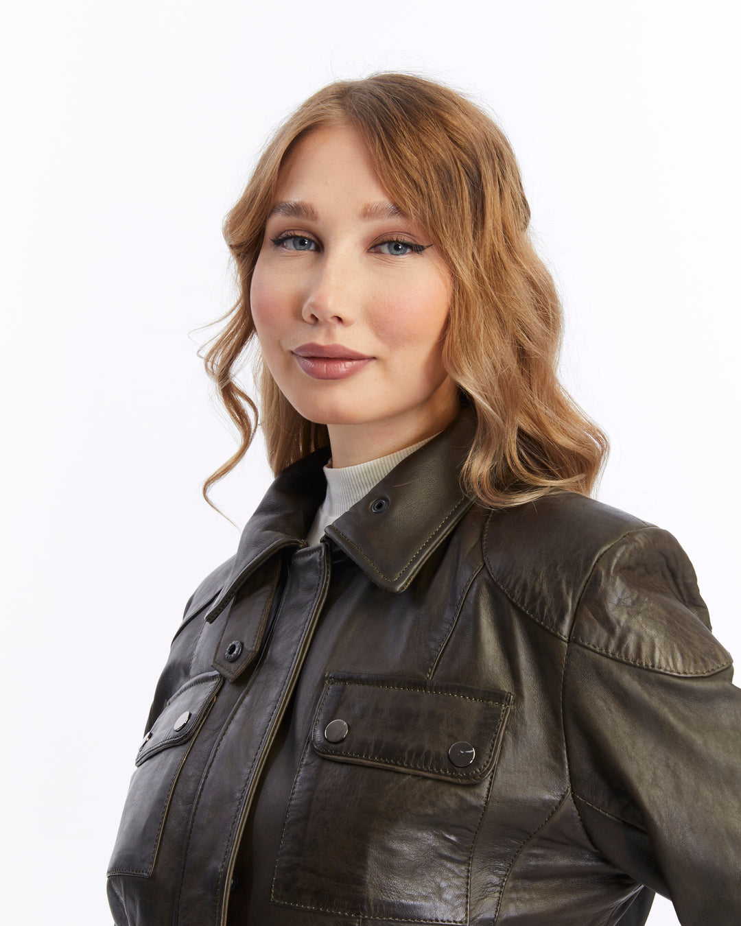 Women's Leather Jacket, Brown
