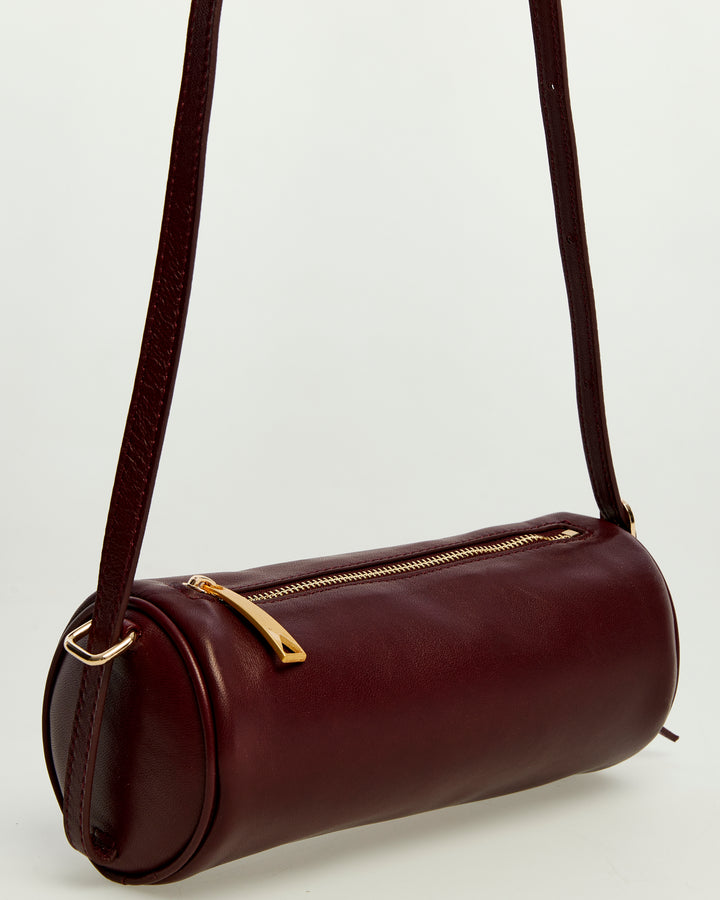 Harley Burgundy Leather Handbag