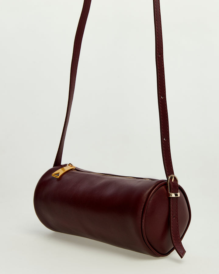 Harley Burgundy Leather Handbag