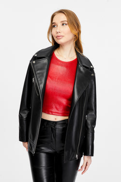 Image of Lavinia Leather Jacket