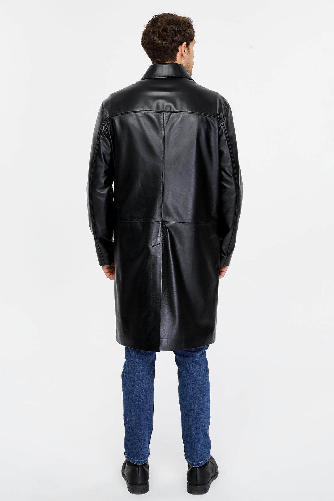 Shoreditch Leather Trench Coat