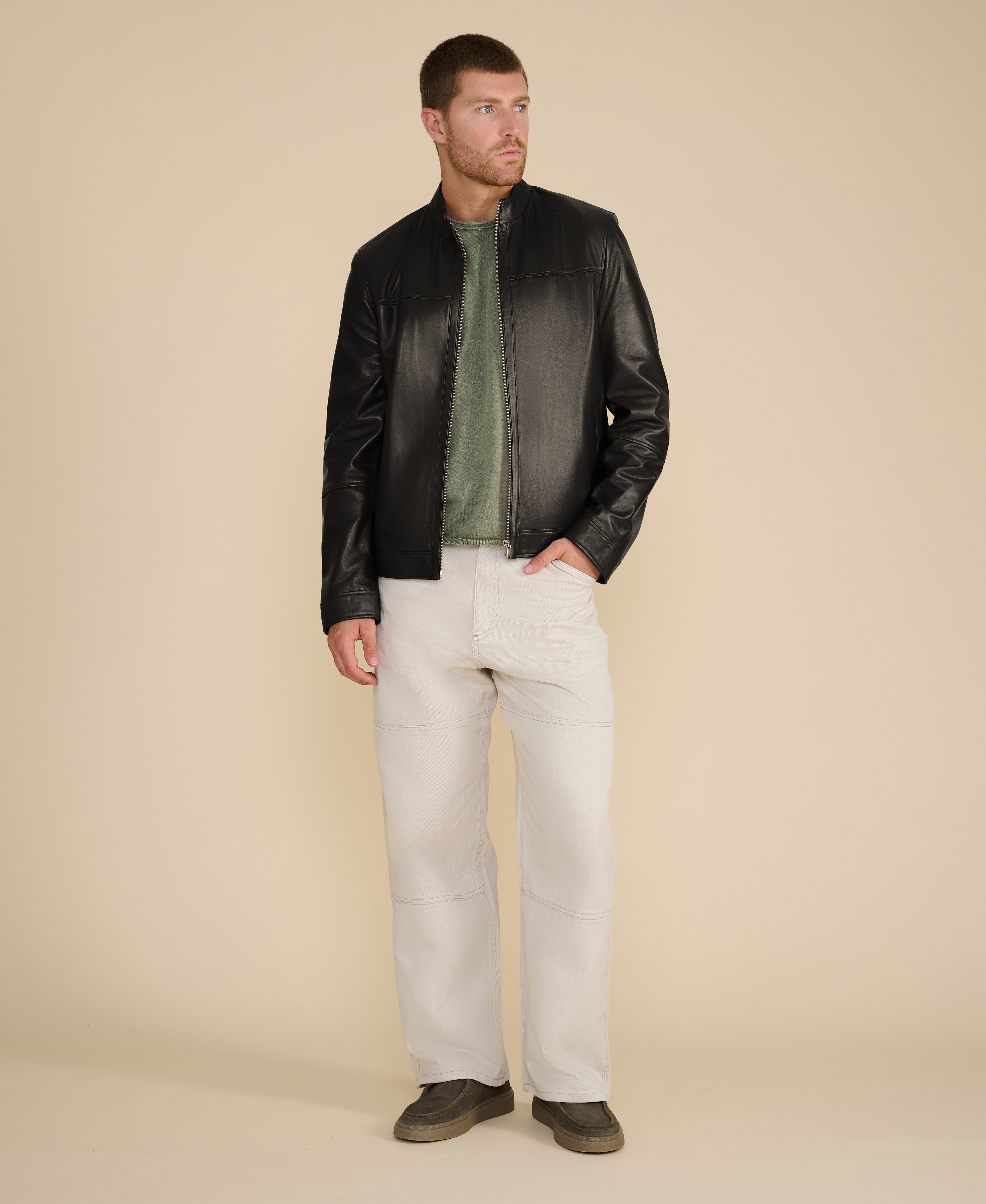 Otis Racer Leather Jacket – FURNIQ UK