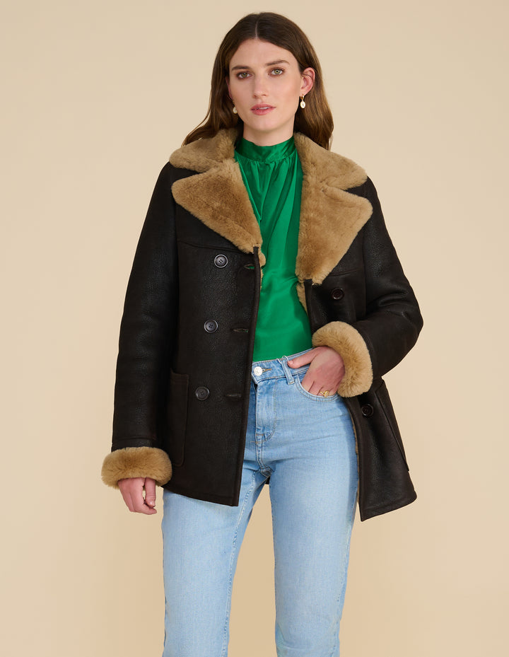 Chelsea Shearling Peacoat