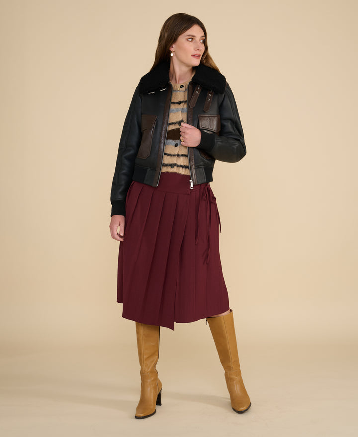 Mabel Black Shearling Jacket