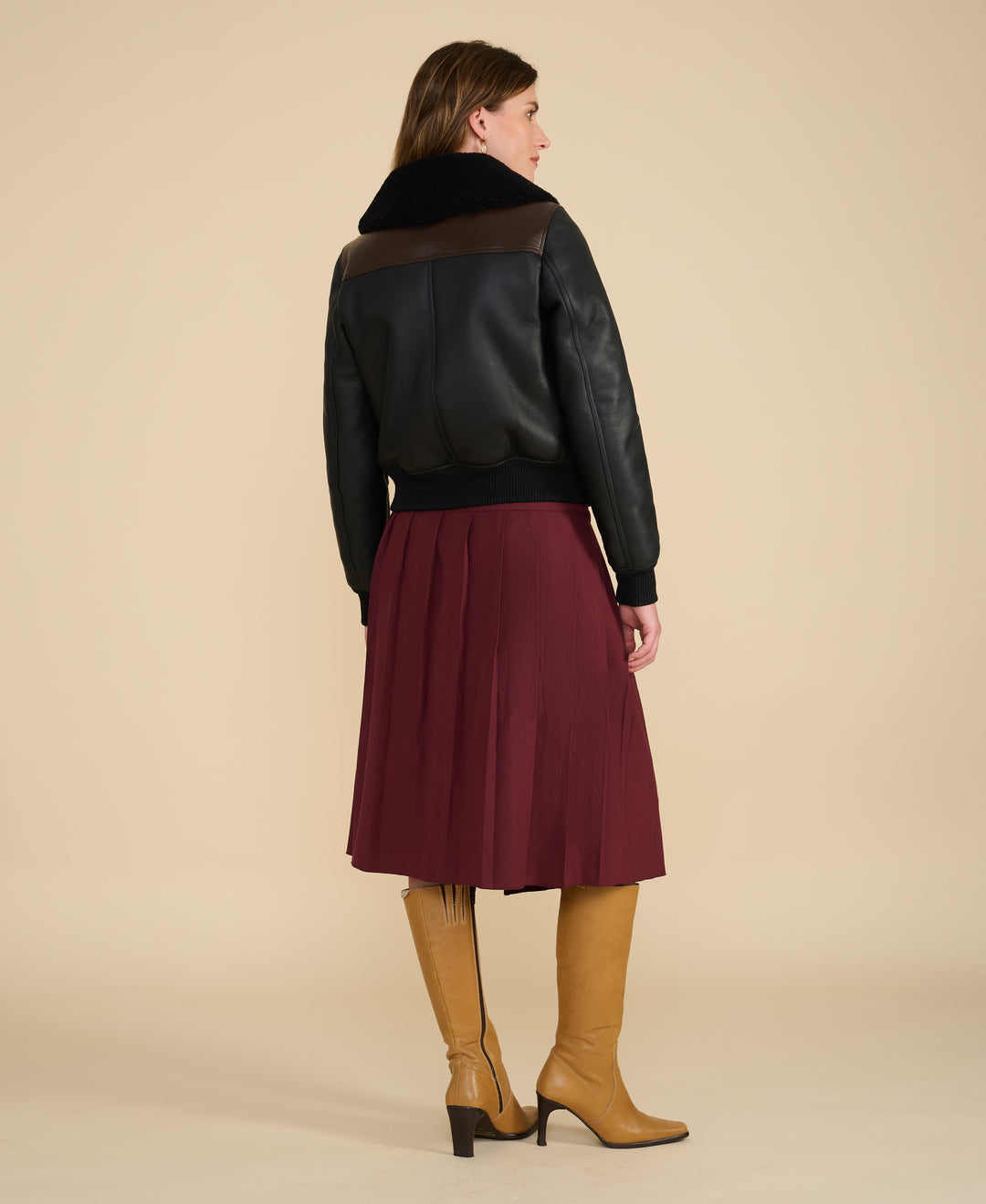 Mabel Black Shearling Jacket