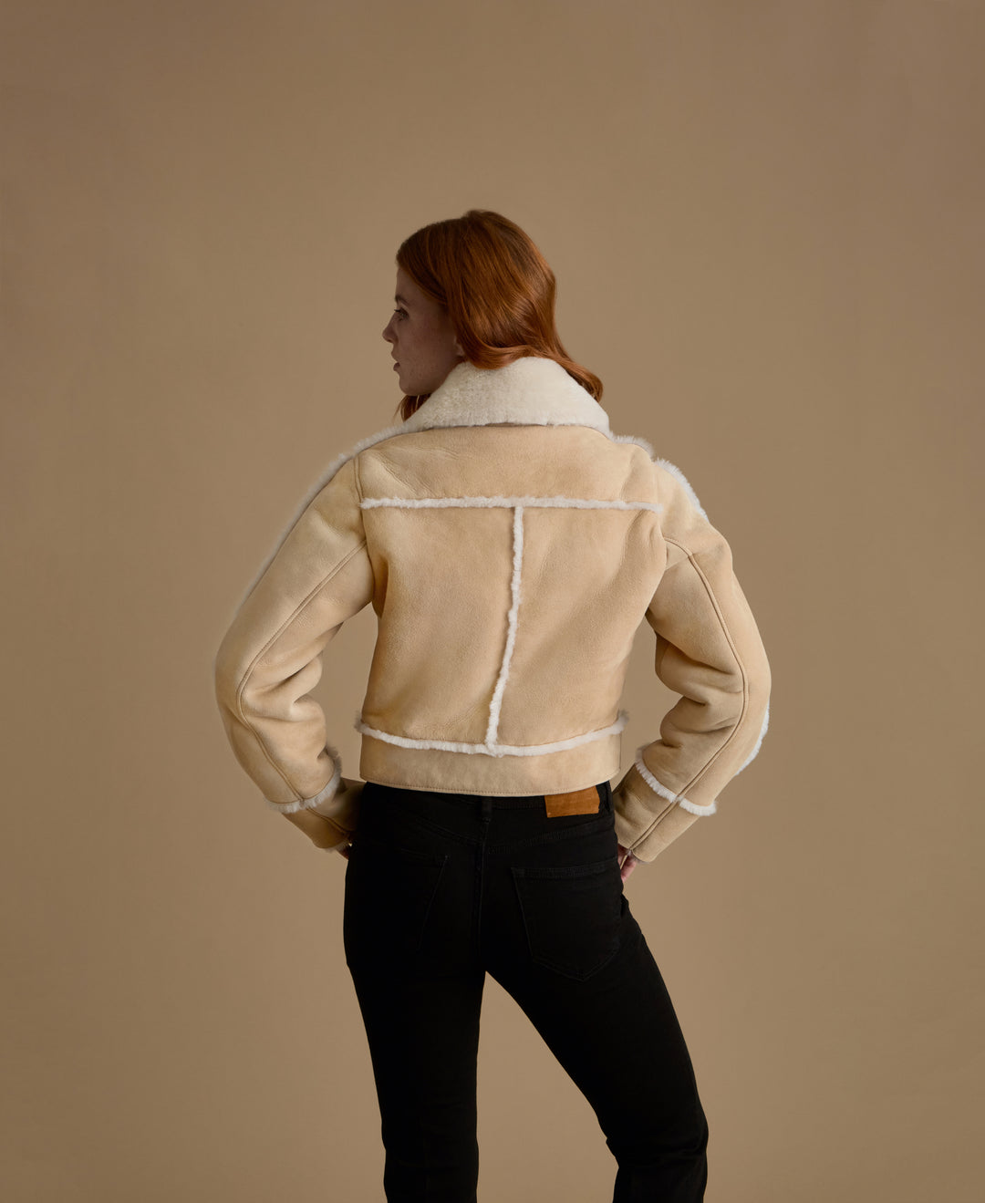 Clara Suede Shearling Jacket