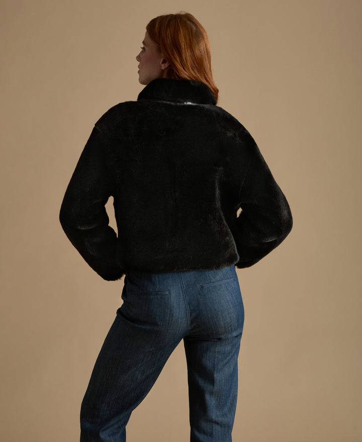 Lila Leather Shearling Jacket