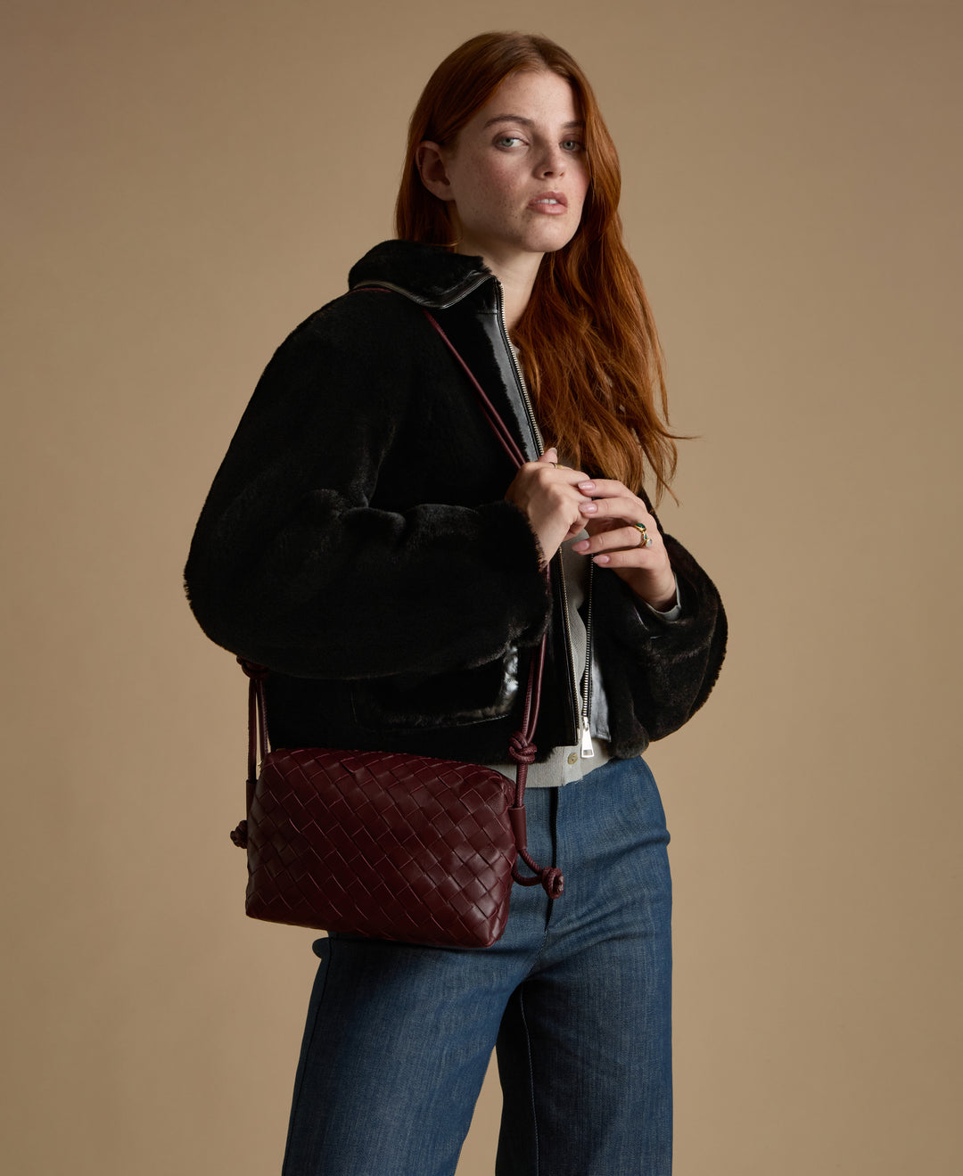 Lila Leather Shearling Jacket